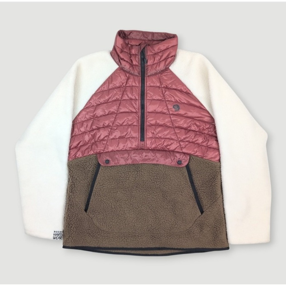Mountain Hardwear Altius Hybrid 1/2 Zip Pullover Womens Medium Sherpa Puffer - Picture 3 of 13